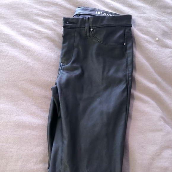 FAUX LEATHER JEANS - Picture 2 of 3